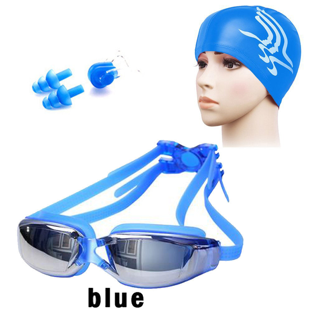 Schwimmset mit Ergonomischer Schwimmbrille und Bequemer Kappe Brehn