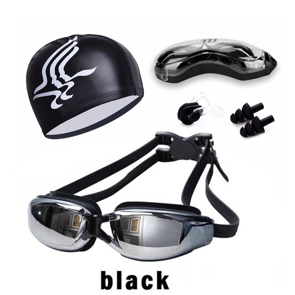 Schwimmset mit Ergonomischer Schwimmbrille und Bequemer Kappe Brehn