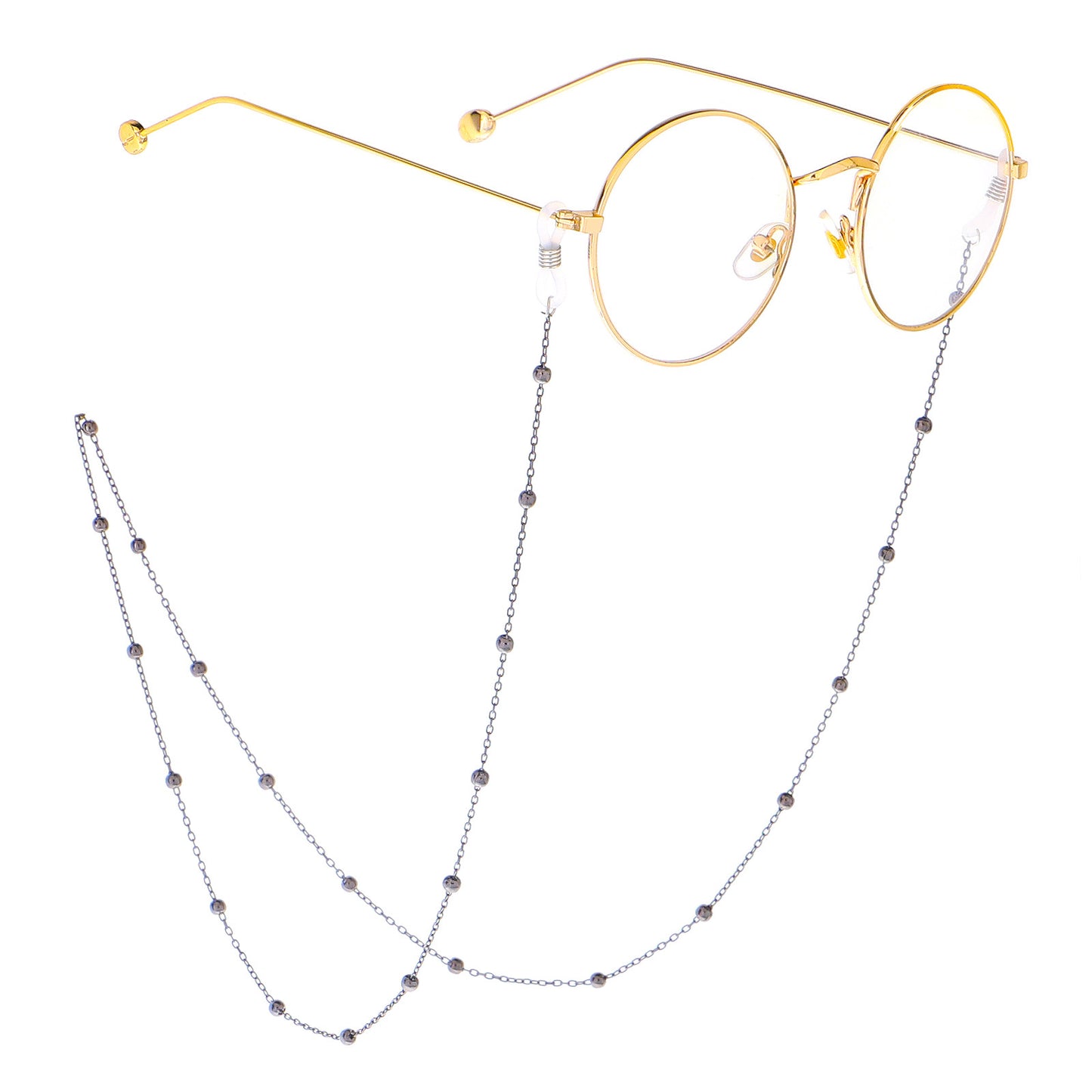 Elegante Brillen Kette mit dekorativen Perlen Brehn
