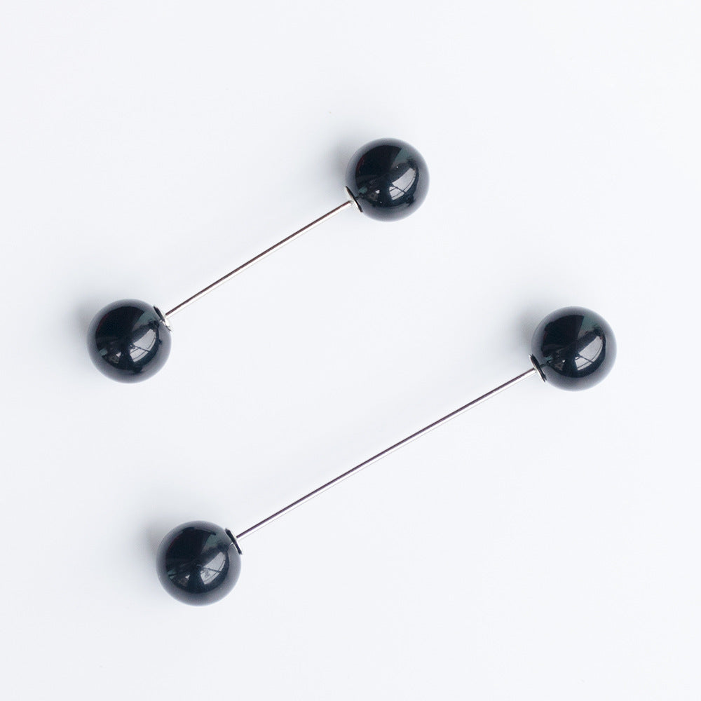 Modern Ball-Stud Brosche Set Brehn