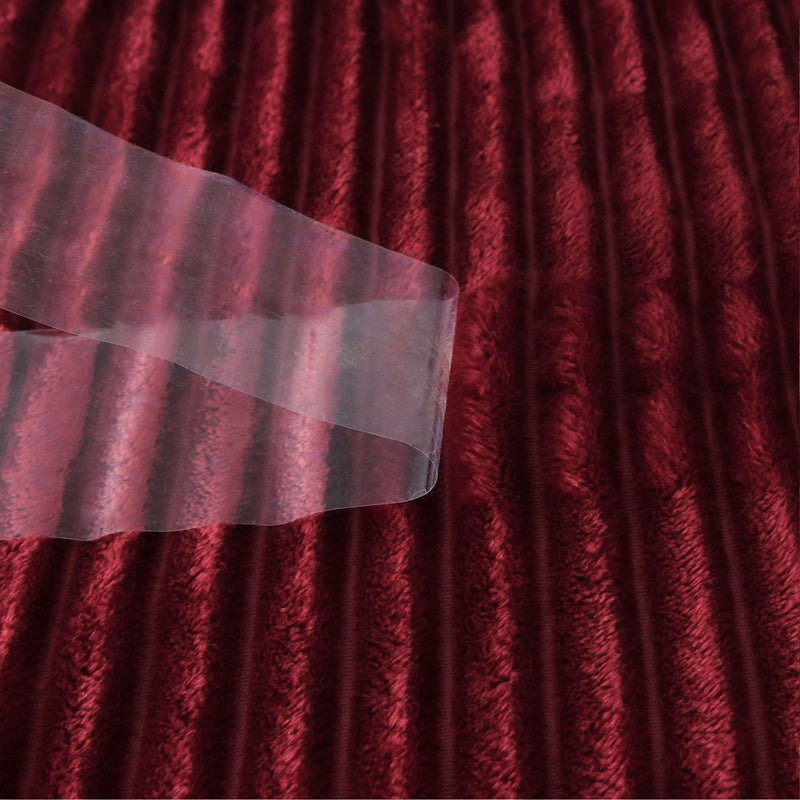 Damen ultraweiche Plüschdecke mit kontrastierendem Wendedesign Brehn