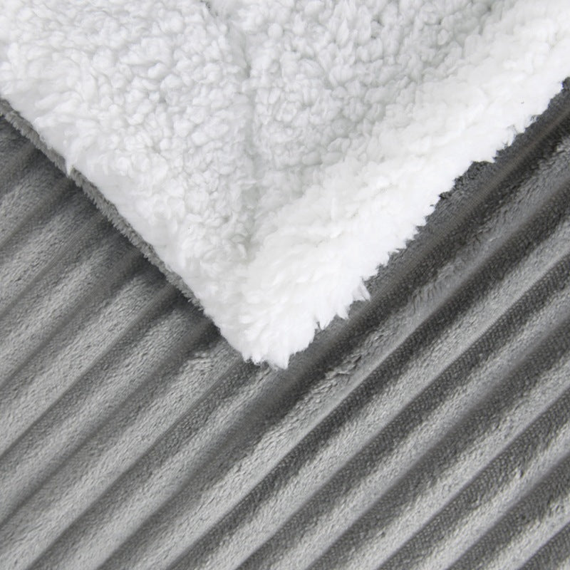 Damen ultraweiche Plüschdecke mit kontrastierendem Wendedesign Brehn