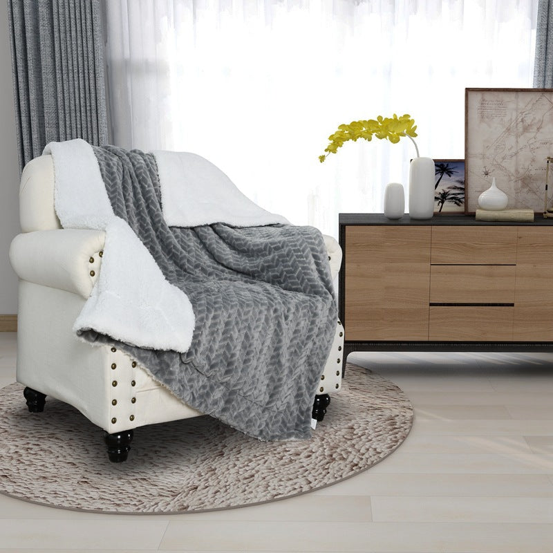 Damen kuschelige und warme Fleece-Decke mit hohem Kragen Brehn