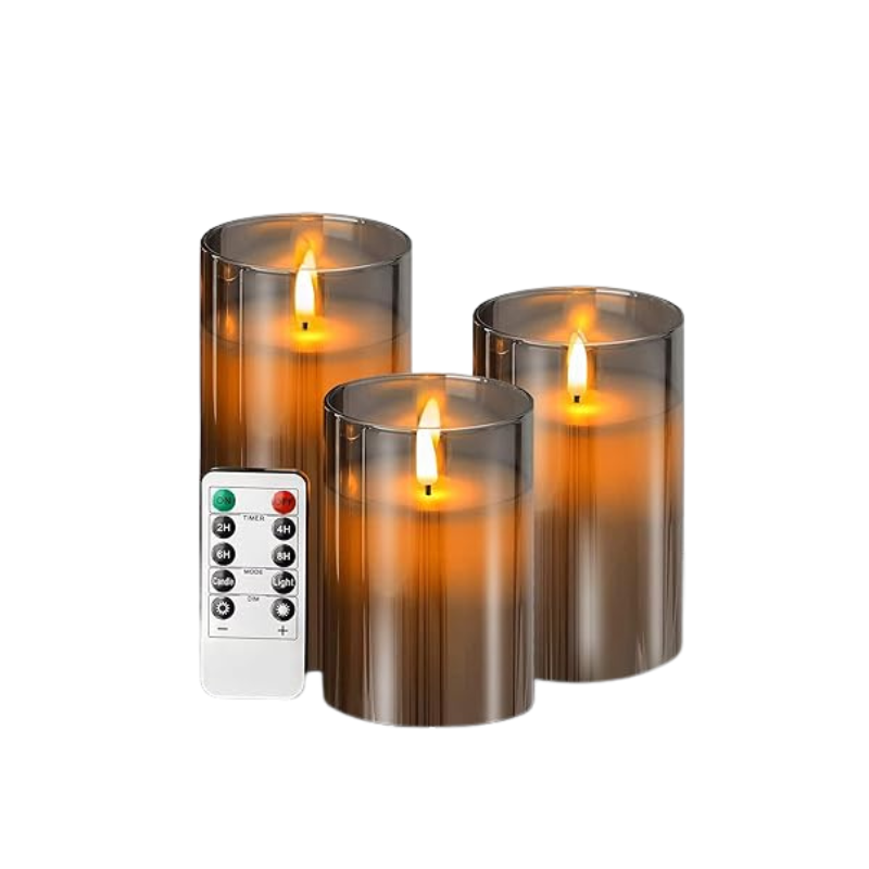 Brehn | LuxeLumen LED Kerzen Set | Elegante LED Kerzen mit Fernbedienung für stimmungsvolle Atmosphäre