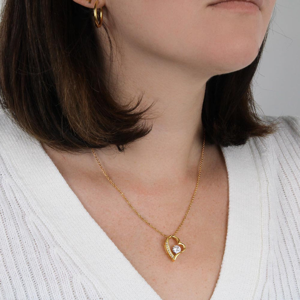 Brehn | Ewige Rosenbox "Für Meine Liebe" Mit Diamant-Herz-Halskette