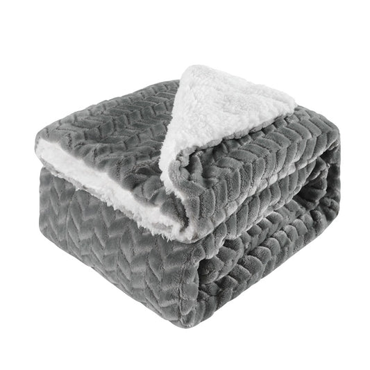 Damen kuschelige und warme Fleece-Decke mit hohem Kragen Brehn
