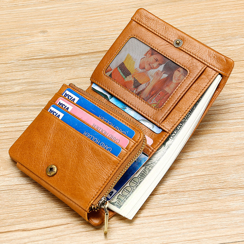 Premium Leder Reisebrieftasche