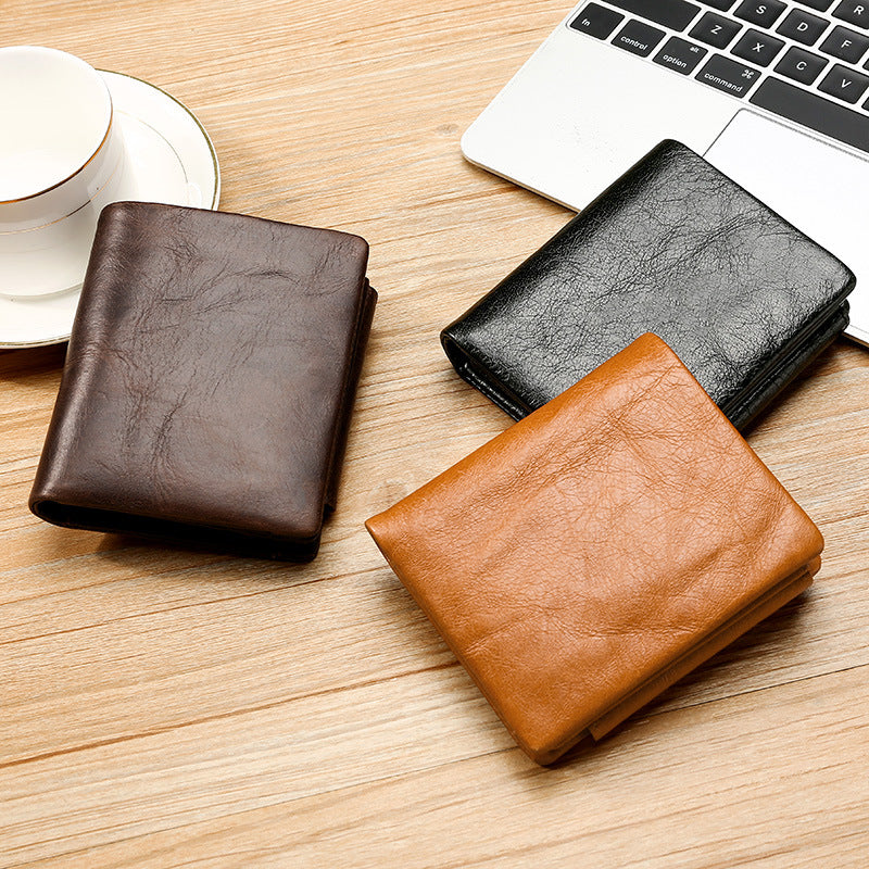 Premium Leder Reisebrieftasche