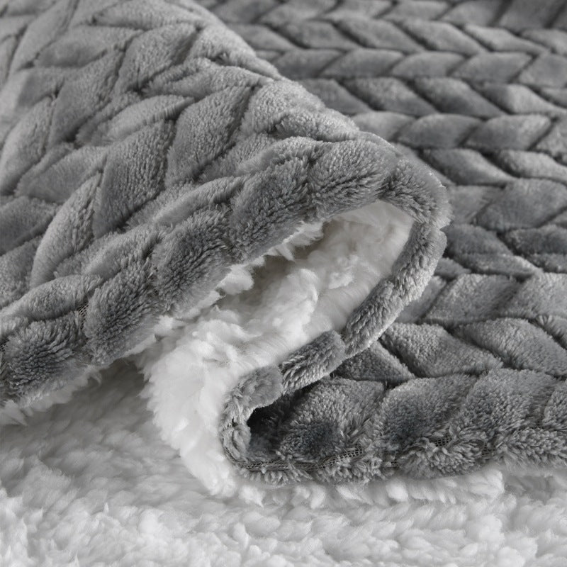 Damen kuschelige und warme Fleece-Decke mit hohem Kragen Brehn