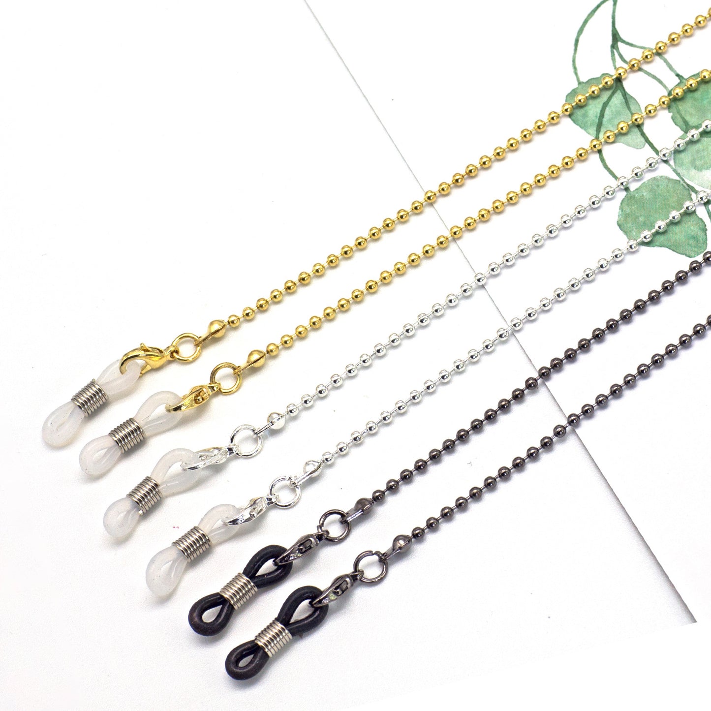 Elegante Perlen Brille Kette Brehn