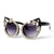 Damen Cat-Eye Sonnenbrille mit funkelnden Schmucksteinen Brehn