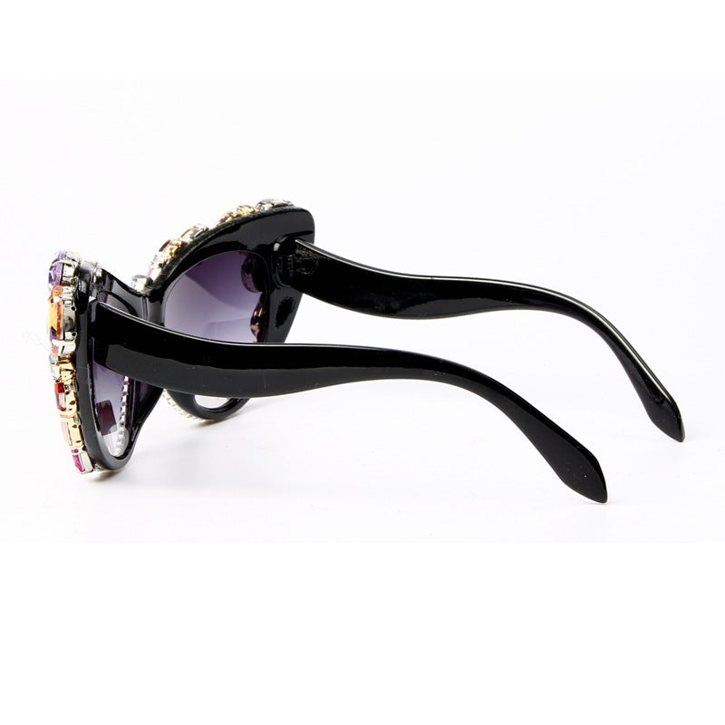 Damen Design-Sonnenbrille mit funkelndem Kristallbesatz Brehn