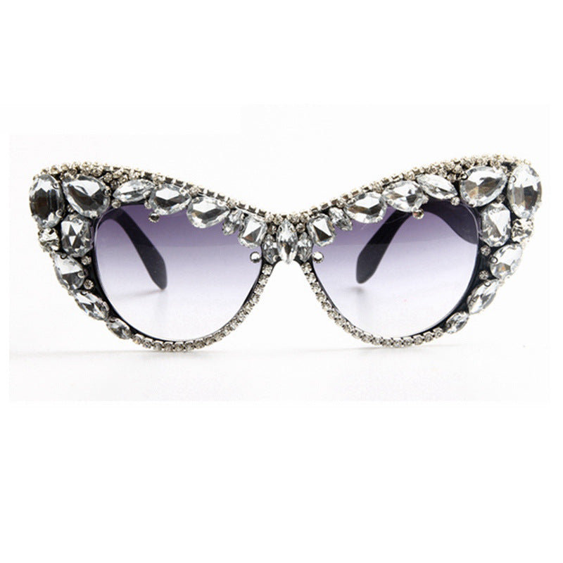 Damen Design-Sonnenbrille mit funkelndem Kristallbesatz Brehn