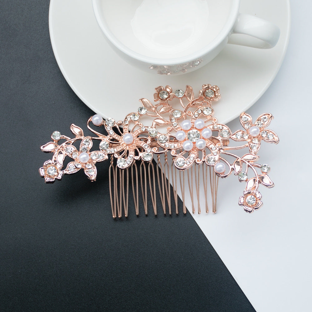 Florale Strass-Haarspange Brehn