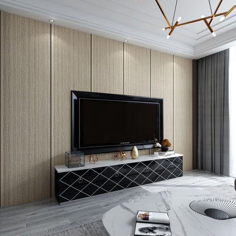 Brehn | Effen gestreepte behangrol Minimalistische gladde behang voor huisdecoratie