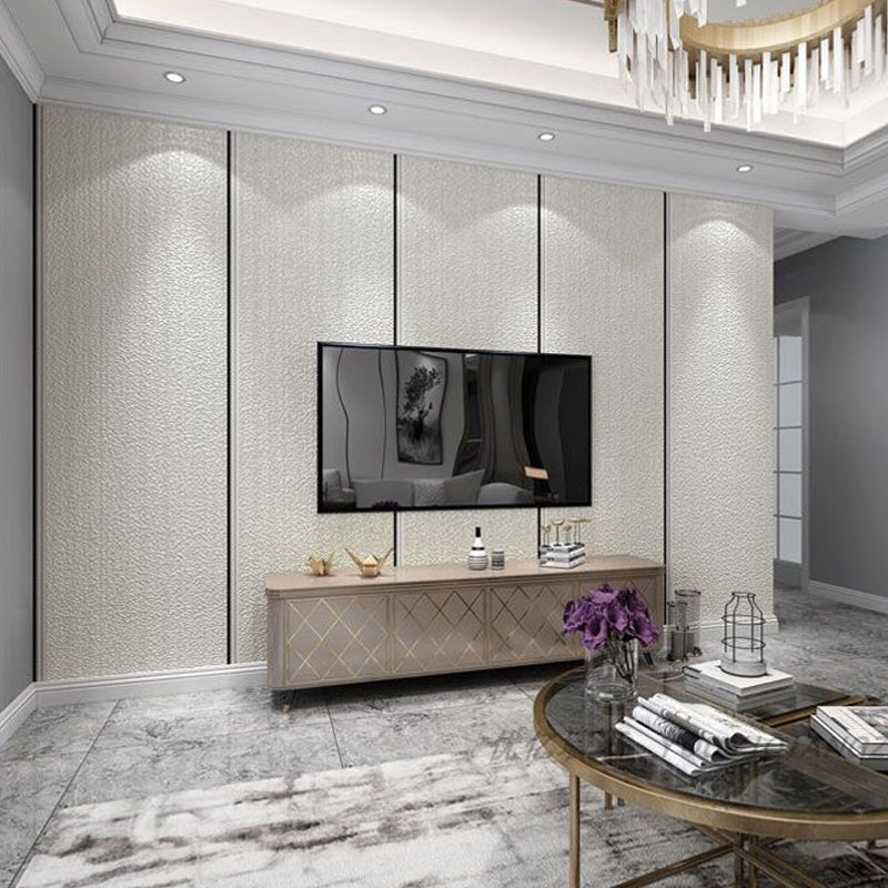 Brehn | Effen gestreepte behangrol Minimalistische gladde behang voor huisdecoratie