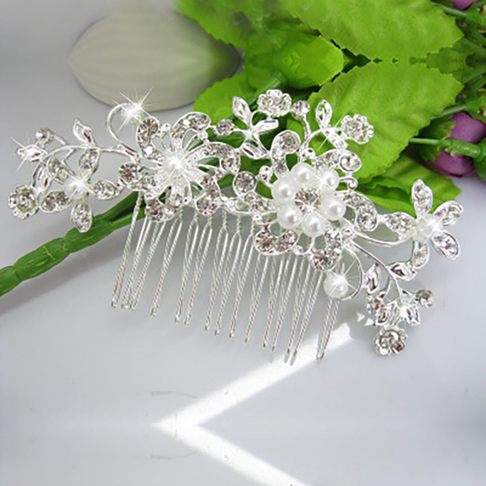 Florale Strass-Haarspange Brehn
