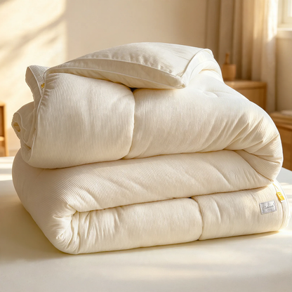 Flausch-Steppdecke mit Sojafaserfüllung, Winter