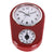 Vintage Wanduhr mit integrierter Stoppuhr Brehn