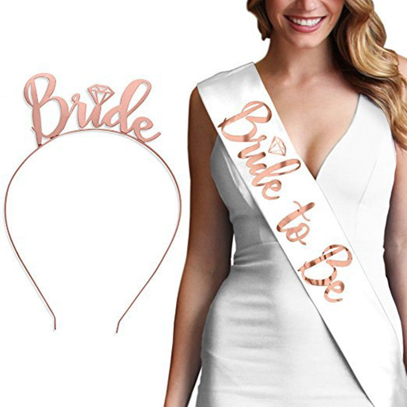 Damen Hochzeitskrone mit Schriftzug Brehn