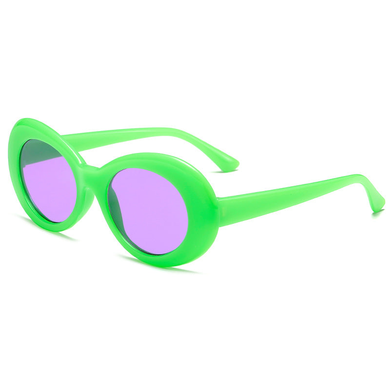 Damen modische ovaler Sonnenbrille Brehn