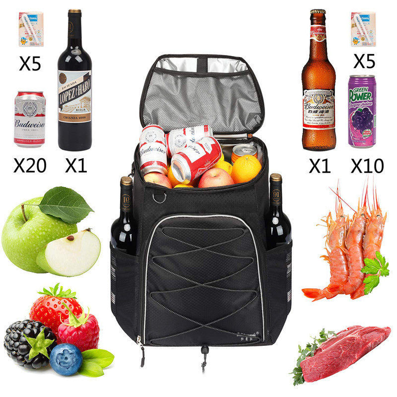 Unisex nan isolierter Kühlrucksack mit thermoisoliertem Innenfach, flexiblem Tragekomfort und organisiertem Frontfach Brehn