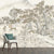 Brehn | Whole Trees Mural Wallpaper für Schlafzimmer Fantasy Forest Wandkunst in Beige, Fleckenresistent