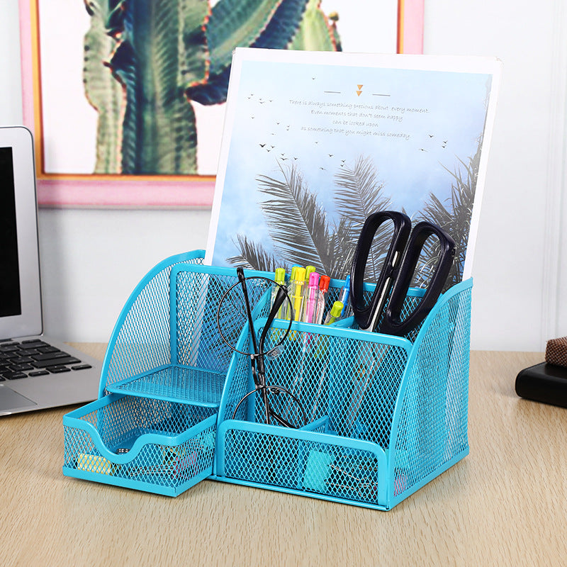 Multi-Compartment Mesh Schreibtisch Organizer Brehn
