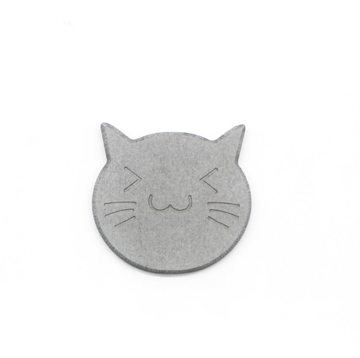 Niedlicher Katzenkopf-Untersetzer