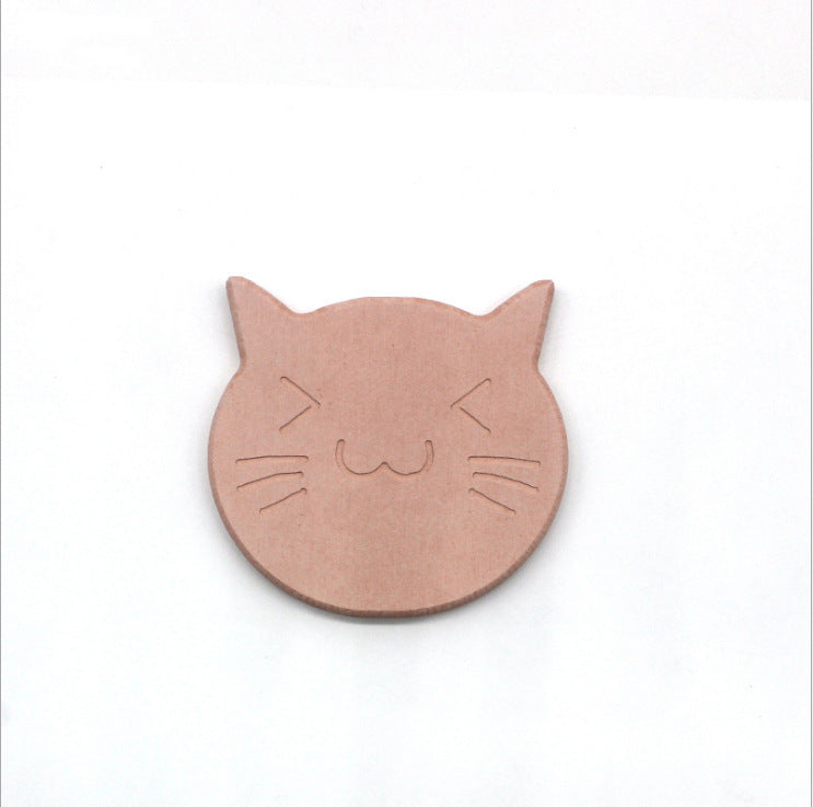 Niedlicher Katzenkopf-Untersetzer