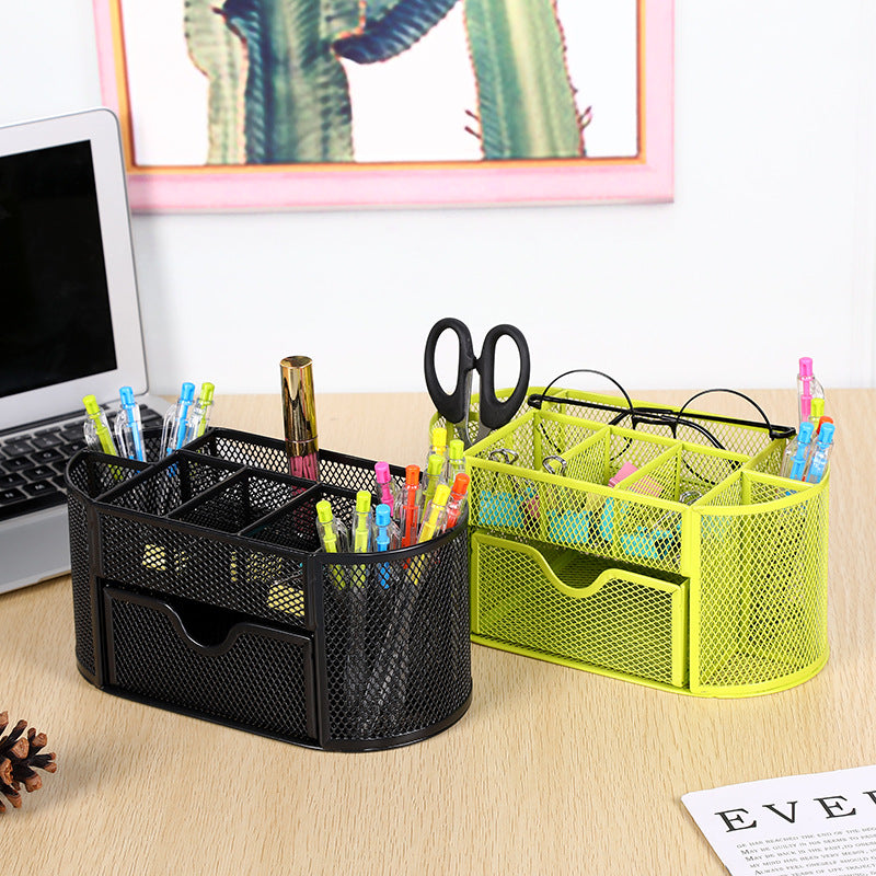 Mesh Schreibtischorganizer mit Schublade Brehn