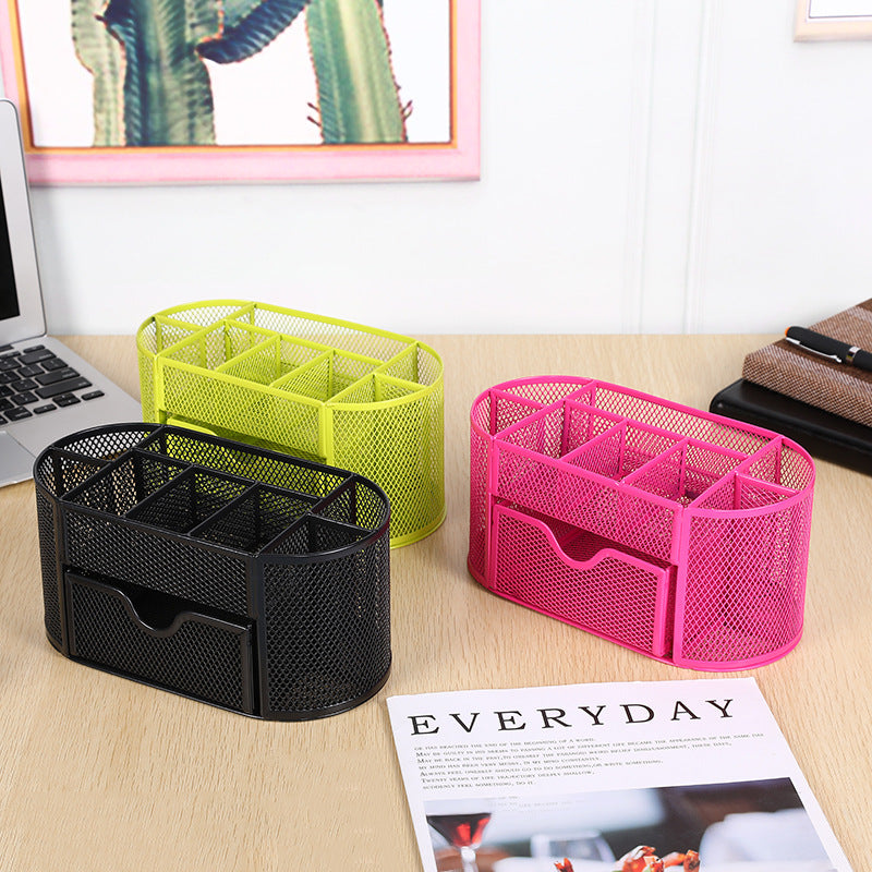 Mesh Schreibtischorganizer mit Schublade Brehn