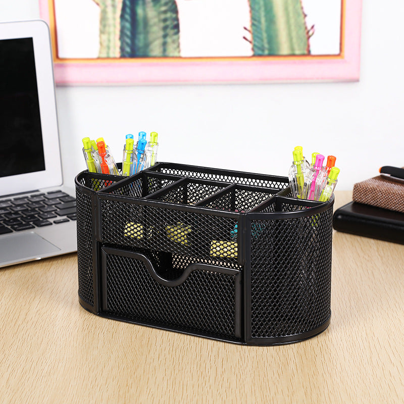 Mesh Schreibtischorganizer mit Schublade Brehn