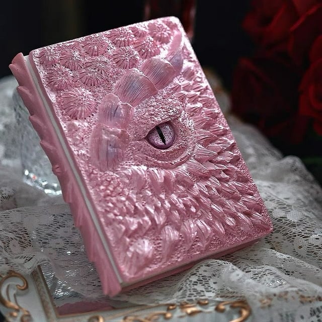 Brehn | Drachenauge 3D Prägung Journal - Handgefertigtes Harz Graviertes Notizbuch