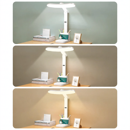 LED-Schreibtischlampe mit Vollspektrumlicht und Klappdesign