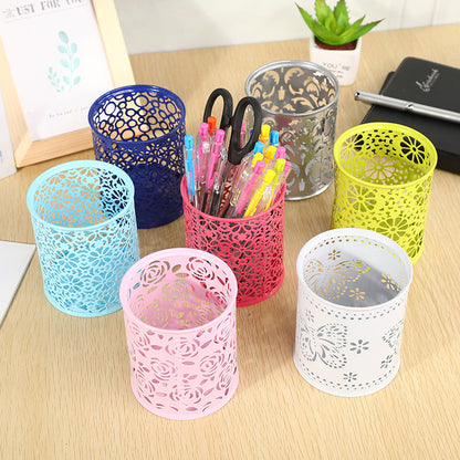 Florales Muster Metall Stift Halter Brehn