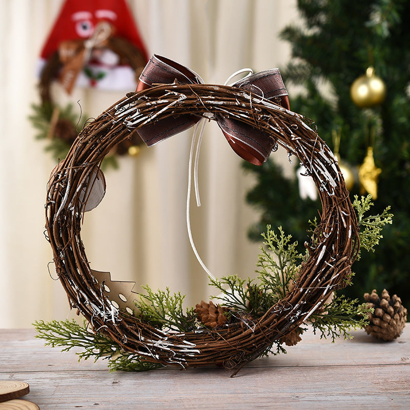 Brehn | Weihnachtskranz, Weidenring, Anhänger, Einkaufscenter Ornamente