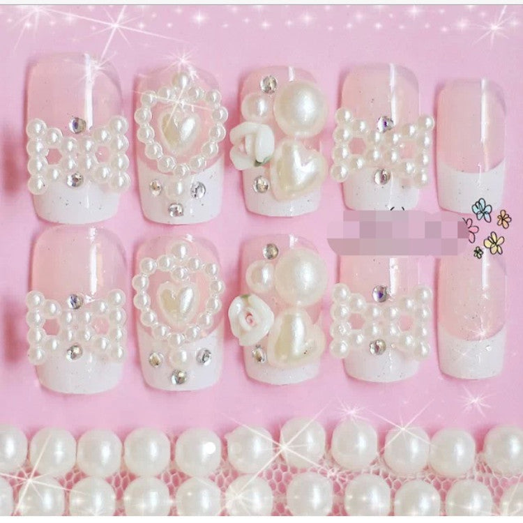 Elegante dekorative Press-On-Nagelspitzen