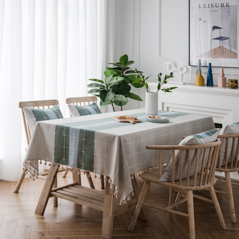 Minimalistische dekorative Tischdecke