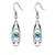 Elegante Kristall Ovale Ohrringe Brehn