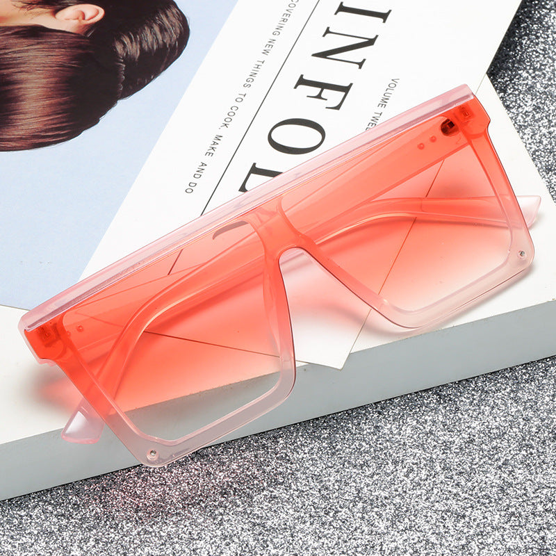 Damen modische visuelle Sonnenbrille mit breitem Rahmen Brehn