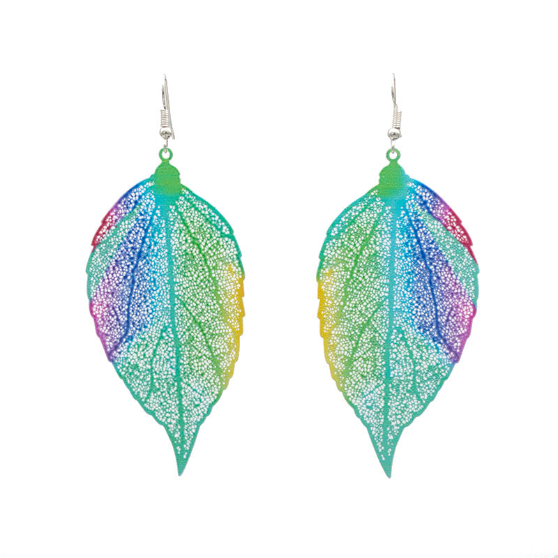 Künstlerische von Blättern inspirierte Dangly Ohrringe Brehn