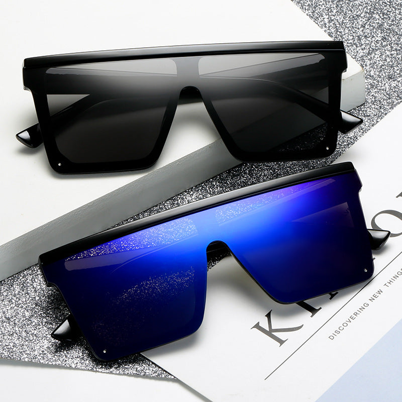 Damen modische visuelle Sonnenbrille mit breitem Rahmen Brehn