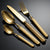 Realm Texturiertes Gold Luxus Besteckset | Brehn