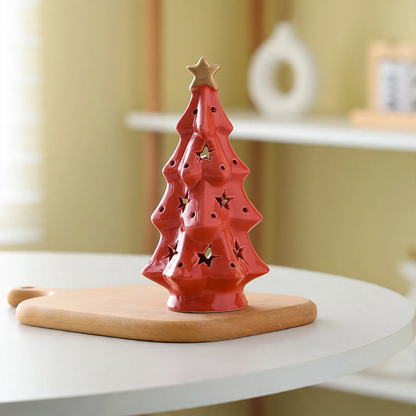 Dekorative Keramik-Weihnachtsbaum-Leuchte