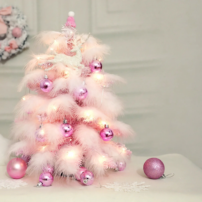 Mini-Weihnachtsbaum mit Feder-Optik, 45 cm oder 60 cm