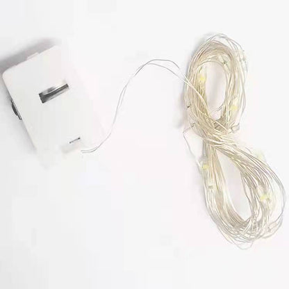 LED-Kupferdraht-Lichterkette mit Blinkfunktion