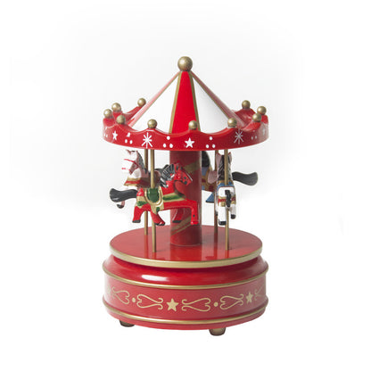 Dekorative Spieluhr mit Karussell-Motiv