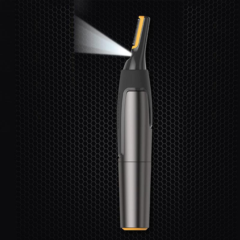 Brehn | Professional Ultradünner Präzisionstrimmer | Titan-Edelstahl-Klingen | Integriertes LED-Licht | Mikro-Oszillations-Technologie | Für Nase, Ohren & Konturen
