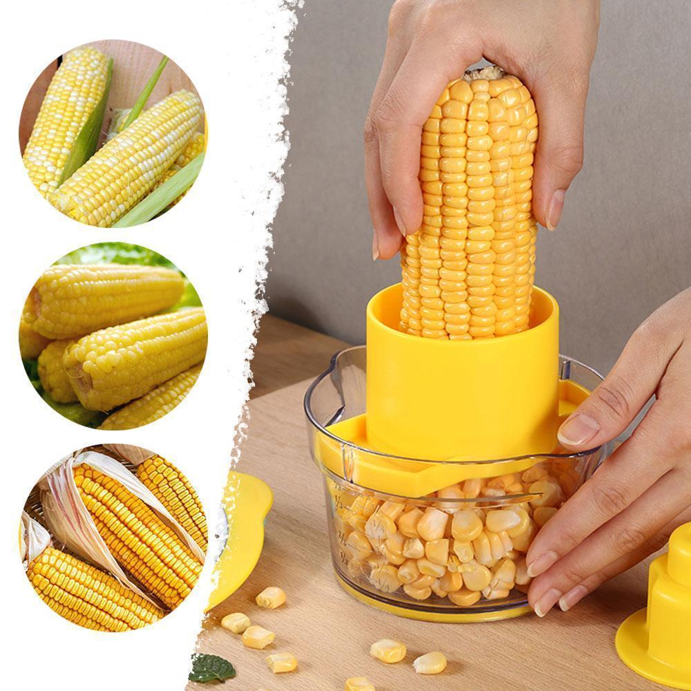Cob Corn Stripper Mit Eingebautem Messbecher Und Reibe | Brehn